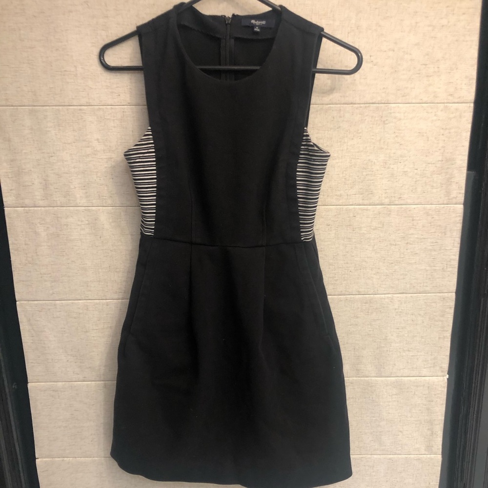 VGUC Madewell Abroad Dress in Stripe Insert - Picture 3 of 5